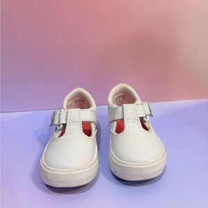 Keds White T-Strap Mary-Jane sneakers for toddler